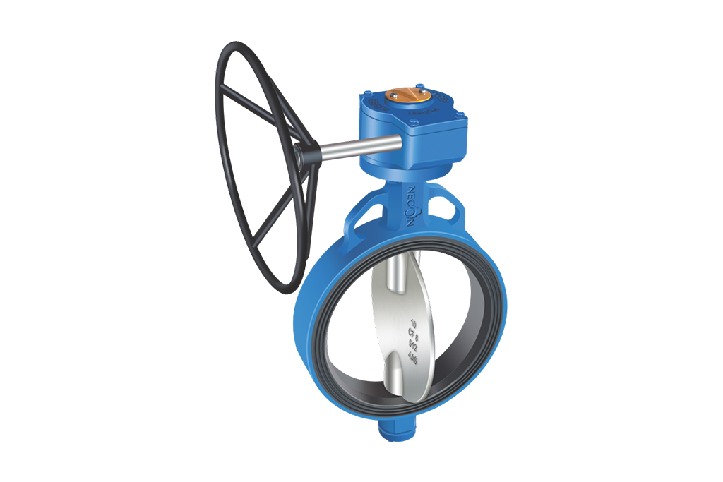 Wafer-Type-Butterfly-Valve-Warm-Gear